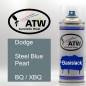 Preview: Dodge, Steel Blue Pearl, BQ / XBQ: 400ml Sprühdose, von ATW Autoteile West.